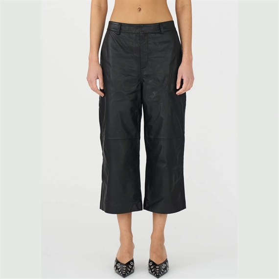 Ivy Copenhagen Augusta French Leather Culotte, Sort